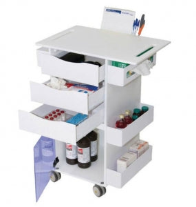 Newmatic Medical Deluxe MRI Lab Cart - Deluxe MRI Lab Cart, 23" X 23" Top - CART11