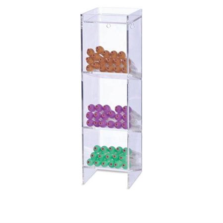 Narrow Acrylic Tube Rack Narrow Acrylic Tube Rack - 4.5"W x 5.25"D x 16"H