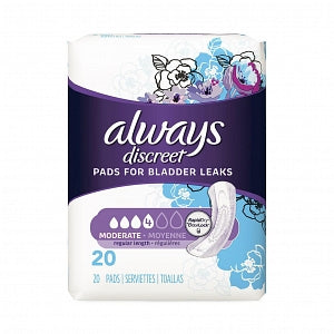 Procter & Gamble Always Discreet Pads for Bladder Leaks - Always Discreet Pad, Regular - 00037000904335