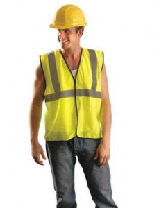 OccuNomix Int'l Value Mesh Standard Safety Vests - VEST, ECONO, MESH, CLASS 2, YELLOW, 4X/5X - ECO-GC-Y4/5X