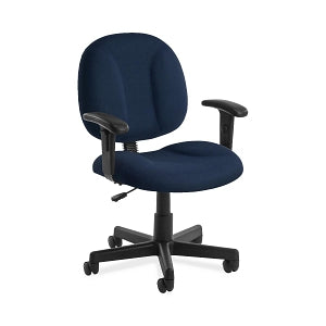 OFM 105 Comfort Series Fabric Task Chairs with Arms - Comfort Series Fabric Task Chair with Arms, Navy - 105-AA-804