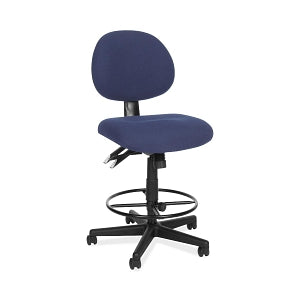 OFM Fabric Ergonomic Armless Task Chairs with Drafting Kit - Fabric Ergonomic Armless Task Chair with Drafting Kit, Blue - 241-DK-202