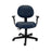 OFM Vinyl Ergonomic Mid-Back Task Chairs with Arms - Vinyl Ergonomic Mid-Back Task Chair with Arms, Navy - 241-VAM-AA-605