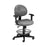 OFM Vinyl Ergonomic Task Chairs with Arms and Drafting Kit - Vinyl Ergonomic Mid-Back Task Chair with Arms and Drafting Kit, Charcoal - 241-VAM-AADK-64