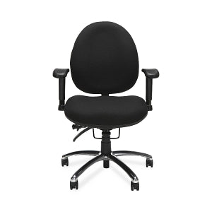 OFM 24/7 Fabric Ergonomic Task Chairs with Arms - 24/7 Fabric Ergonomic Task Chair with Arms, Black - 247-206