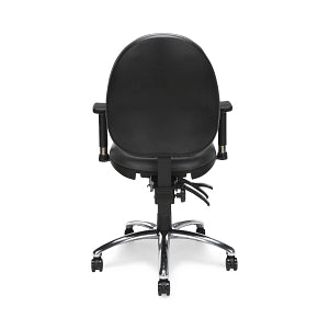 OFM 24/7 Vinyl Ergonomic Task Chairs with Arms - 24/7 Vinyl Ergonomic Task Chair with Arms, Blue - 247-VAM-604