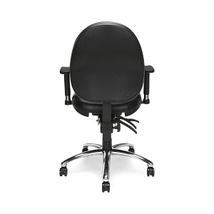 OFM 24/7 Vinyl Ergonomic Task Chairs with Arms - 24/7 Vinyl Ergonomic Task Chair with Arms, Black - 247-VAM-606