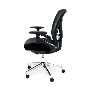 OFM 24/7 Fabric Big & Tall Task Chairs with Mesh Back - 24/7 Fabric Big and Tall Task Chair with Mesh Back, Black - 257-BLK