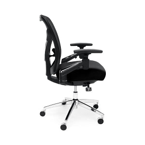 OFM 24/7 Fabric Big & Tall Task Chairs with Mesh Back - 24/7 Fabric Big and Tall Task Chair with Mesh Back, Black - 257-BLK