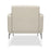 OFM Lounge Chair with Chrome Legs and Polyurethane Upholstery - Lounge Chair with Chrome Legs and Polyurethane Upholstery, Cream - 3002-PU609