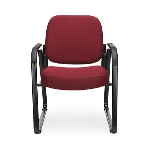 OFM 403 Fabric Reception Chairs with Arms - Fabric Reception Chair with Arms, Wine - 403-803