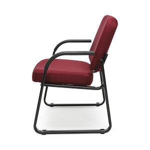 OFM 403 Fabric Reception Chairs with Arms - Fabric Reception Chair with Arms, Wine - 403-803