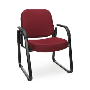 OFM 403 Fabric Reception Chairs with Arms - Fabric Reception Chair with Arms, Wine - 403-803