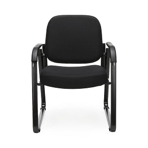 OFM 403 Fabric Reception Chairs with Arms - Fabric Reception Chair with Arms, Black - 403-805