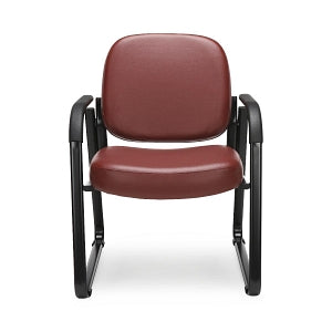 OFM 403 Vinyl Reception Chairs with Arms - Vinyl Reception Chair with Arms, Wine - 403-VAM-603