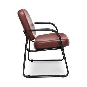 OFM 403 Vinyl Reception Chairs with Arms - Vinyl Reception Chair with Arms, Wine - 403-VAM-603