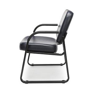 OFM 403 Vinyl Reception Chairs with Arms - Vinyl Reception Chair with Arms, Navy - 403-VAM-605