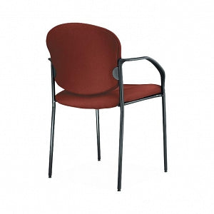 OFM 404 Stackable Fabric Reception Chairs with Arms - Stackable Fabric Reception Chair with Arms, Wine - 404-803