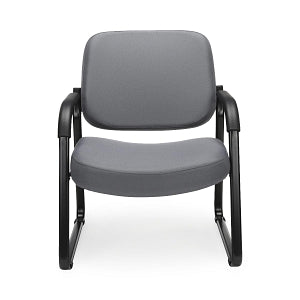 OFM 407 Fabric Big & Tall Reception Chairs - Fabric Big and Tall Reception Chair, Gray - 407-801