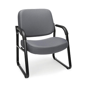 OFM 407 Fabric Big & Tall Reception Chairs - Fabric Big and Tall Reception Chair, Gray - 407-801