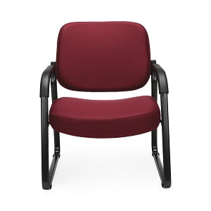 OFM 407 Fabric Big & Tall Reception Chairs - Fabric Big and Tall Reception Chair, Wine - 407-803