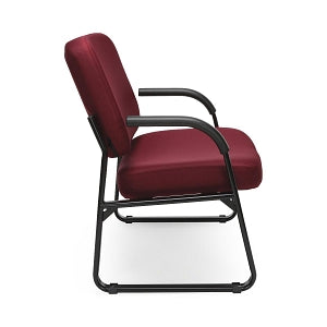 OFM 407 Fabric Big & Tall Reception Chairs - Fabric Big and Tall Reception Chair, Wine - 407-803