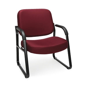 OFM 407 Fabric Big & Tall Reception Chairs - Fabric Big and Tall Reception Chair, Wine - 407-803