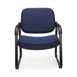 OFM 407 Fabric Big & Tall Reception Chairs - Fabric Big and Tall Reception Chair, Navy - 407-804