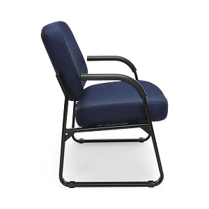 OFM 407 Fabric Big & Tall Reception Chairs - Fabric Big and Tall Reception Chair, Navy - 407-804