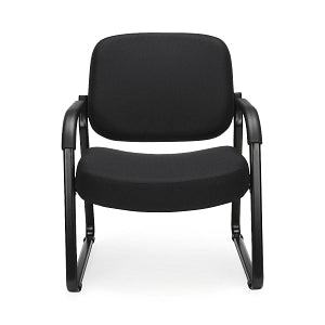 OFM 407 Fabric Big & Tall Reception Chairs - Fabric Big and Tall Reception Chair, Black - 407-805