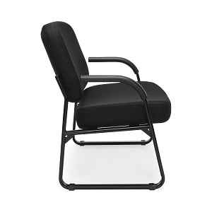 OFM 407 Fabric Big & Tall Reception Chairs - Fabric Big and Tall Reception Chair, Black - 407-805