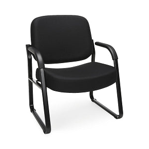 OFM 407 Fabric Big & Tall Reception Chairs - Fabric Big and Tall Reception Chair, Black - 407-805