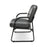 OFM 407 Vinyl Big and Tall Reception Chairs - Vinyl Big and Tall Reception Chair, Charcoal - 407-VAM-604