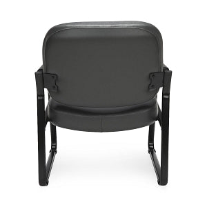 OFM 407 Vinyl Big and Tall Reception Chairs - Vinyl Big and Tall Reception Chair, Charcoal - 407-VAM-604