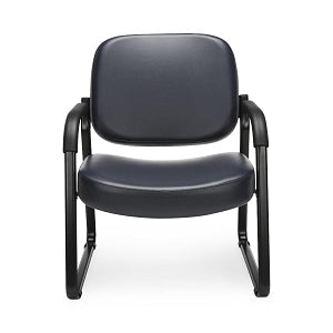 OFM 407 Vinyl Big and Tall Reception Chairs - Vinyl Big and Tall Reception Chair, Navy - 407-VAM-605