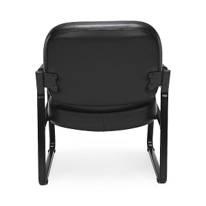 OFM 407 Vinyl Big and Tall Reception Chairs - Vinyl Big and Tall Reception Chair, Black - 407-VAM-606