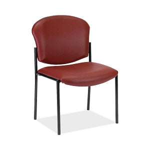 OFM 408 Vinyl Armless Stack Reception Chairs - Vinyl Armless Stack Reception Chair, Wine - 408-VAM-603