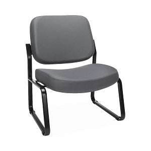 OFM 409 Fabric Big & Tall Armless Reception Chairs - Fabric Big and Tall Armless Reception Chair, Gray - 409-801