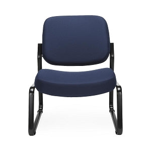 OFM 409 Fabric Big & Tall Armless Reception Chairs - Fabric Big and Tall Armless Reception Chair, Navy - 409-804