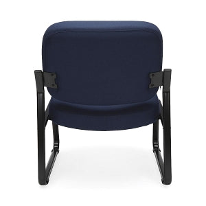 OFM 409 Fabric Big & Tall Armless Reception Chairs - Fabric Big and Tall Armless Reception Chair, Navy - 409-804