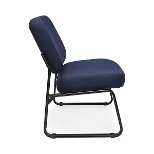 OFM 409 Fabric Big & Tall Armless Reception Chairs - Fabric Big and Tall Armless Reception Chair, Navy - 409-804