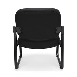 OFM 409 Fabric Big & Tall Armless Reception Chairs - Fabric Big and Tall Armless Reception Chair, Black - 409-805