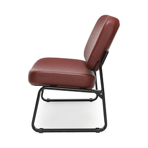 OFM 409 Vinyl Big & Tall Armless Reception Chairs - Vinyl Big and Tall Armless Reception Chair, Wine - 409-VAM-603