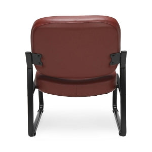 OFM 409 Vinyl Big & Tall Armless Reception Chairs - Vinyl Big and Tall Armless Reception Chair, Wine - 409-VAM-603