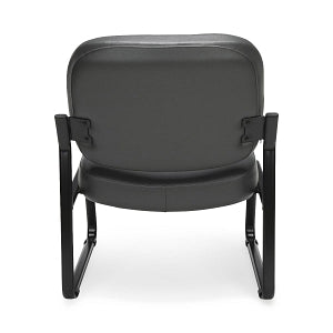 OFM 409 Vinyl Big & Tall Armless Reception Chairs - Vinyl Big and Tall Armless Reception Chair, Charcoal - 409-VAM-604