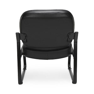 OFM 409 Vinyl Big & Tall Armless Reception Chairs - Vinyl Big and Tall Armless Reception Chair, Black - 409-VAM-606