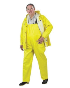 Onguard Industries Laminated 3-Piece Yellow Rainsuits - PVC / Poly Rain Suit, 3 Piece, Yellow, .35mm, Size 3XL - 76515/3X