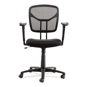 Essendant Swivel / Tilt Mesh Task Chairs - CHAIR, TASK, MESH, SWIVEL / TILT, BLACK - MT4818