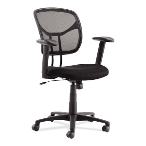 Essendant Swivel / Tilt Mesh Task Chairs - CHAIR, TASK, MESH, SWIVEL / TILT, BLACK - MT4818