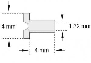 Olympus America Ultrasil Tiny T-Tubes - T-TUBE, TINY, ULTRASIL, 4MM, BLUE - 70241076